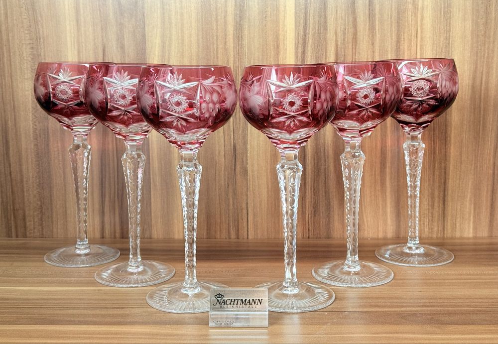 Хрустальные фужеры для вина Nachtmann серия Traube GDR Германия
