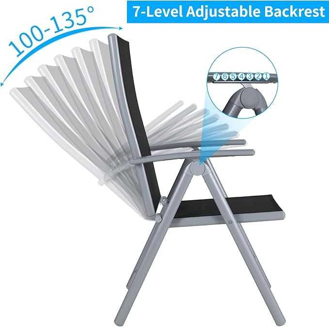 Nowe krzesło ogrodowe/ aluminiowe  / hoker/ leżak / 2szt !A2697!