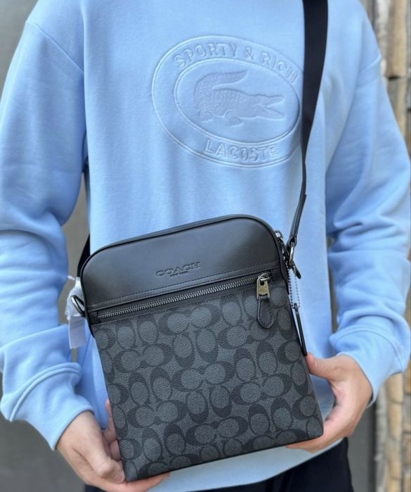 Оригинальный Мессенджер Coach houston flight bag