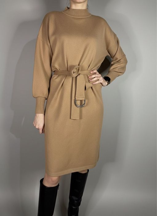 Плаття Lara camel з поясом