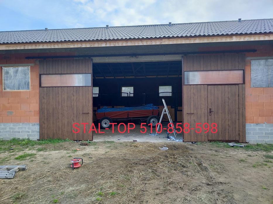 Brama drzwi wrota wierzeje do stodoły obory wiaty garażu hali