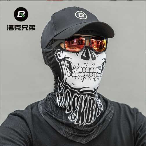 Балаклава ROCKBROS YPP077-1 з черепом Подшлемник ветрозащитный на шею