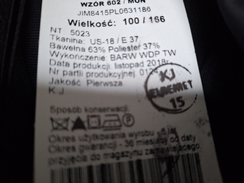 Zimowy mundur wojskowy nowy z metka