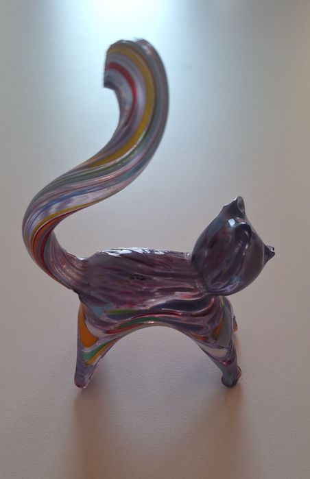 Szkło Murano, figurka kota