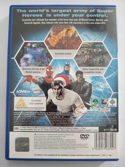 Marvel Ultimate Alliance PS2 PlayStation 2 angielska komplet