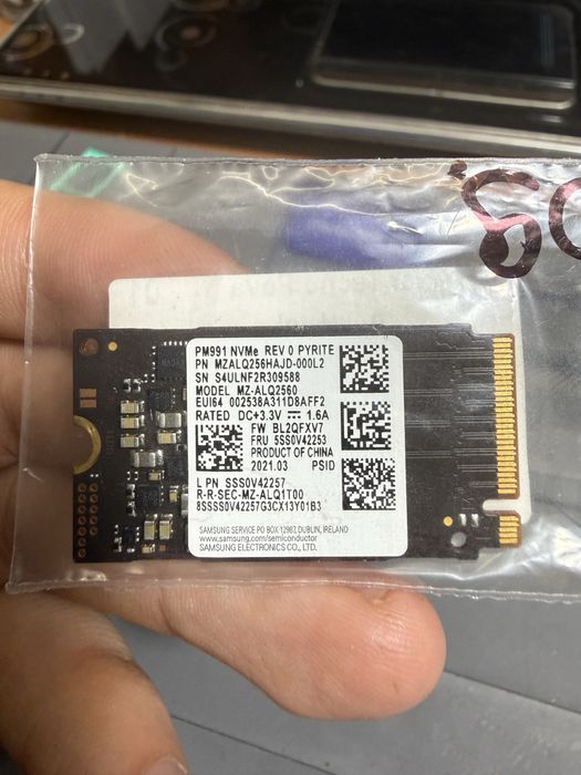 Ssd nvme m2 2242 256gb