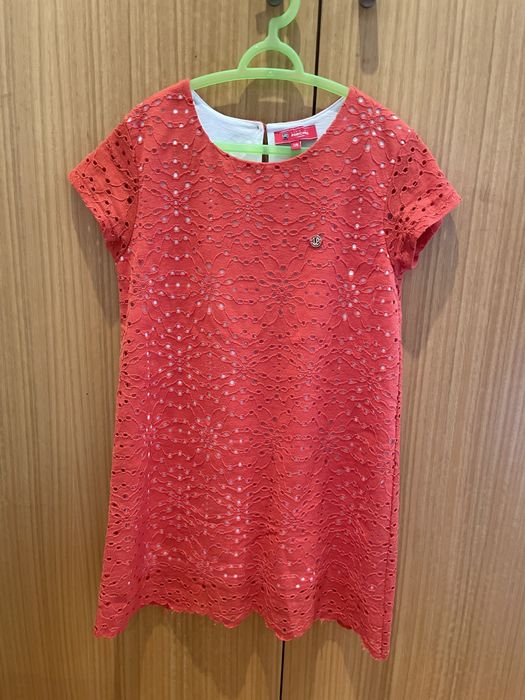 Vestido bordado inglês, 7-8 anos, Lions of Porches