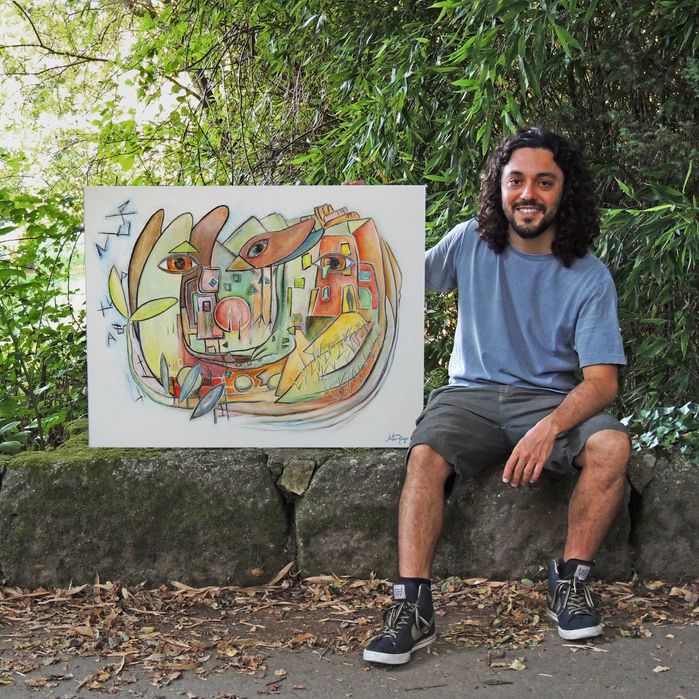 Painting - The Totality Germinating, 90x70 cm64285115155074122