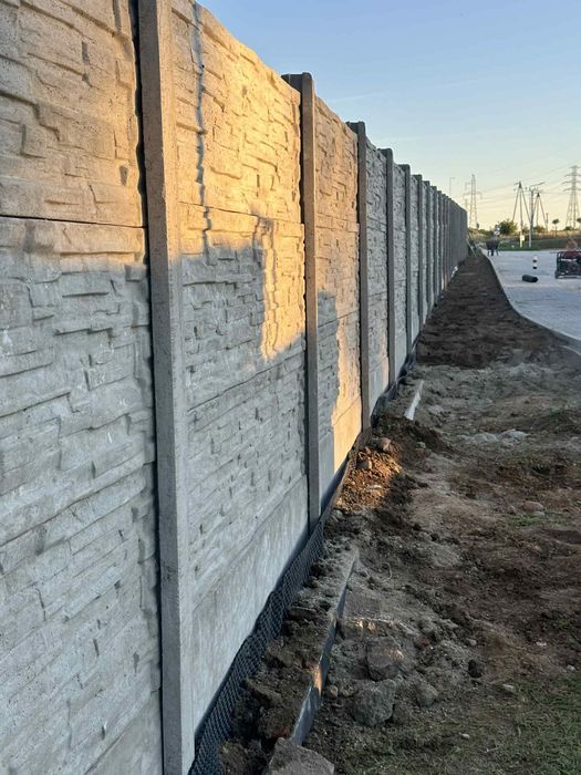 Ogrodzenie betonowe  dwustronne garaz wiata montaz producent