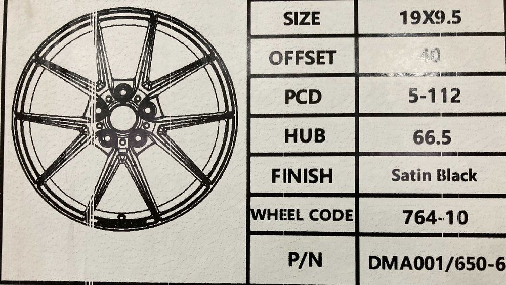 Новые диски BMW/R20 5-112 5-120/R19 5-112 5-120/G и F серия