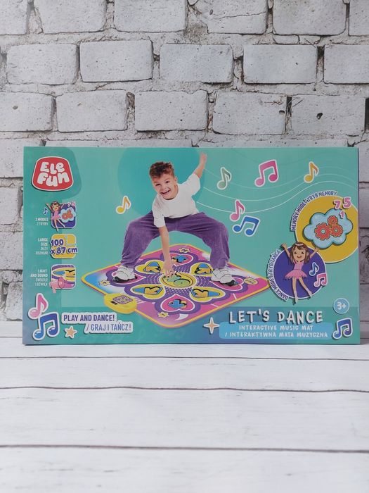 Elefun Let's Dance Interaktywna mata muzyczna Zabawka 100x87cm nowa