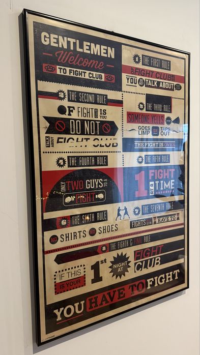 Plakat Fight Club z ramą