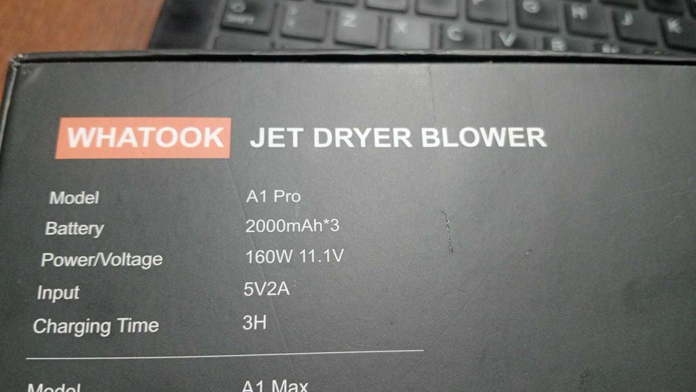 Soprador de Ar Potente Whatook A1 Pro - Jet Dryer Blower (NOVO)