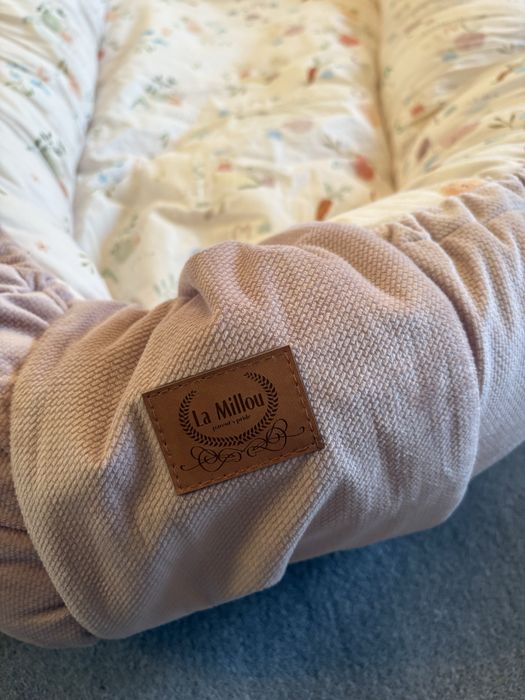 Kokon Best Nest Velvet ABC Fruits Cotton SMOKE ROSE M - 110 X 70 CM