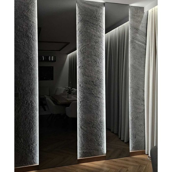 FORNIR Silver Grey | Naturalny kamień w rolce | 305x122x0,2 cm