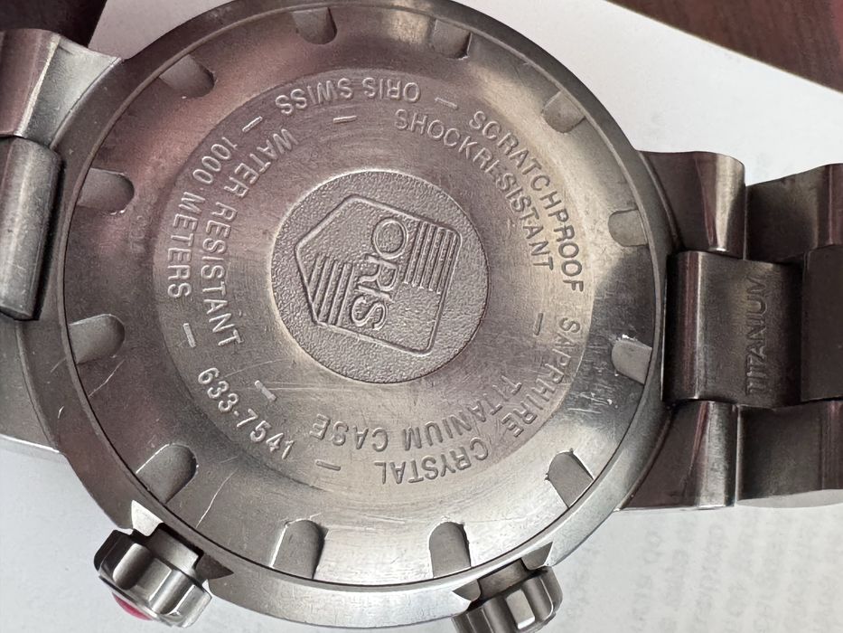 Relogio Oris divers titanium