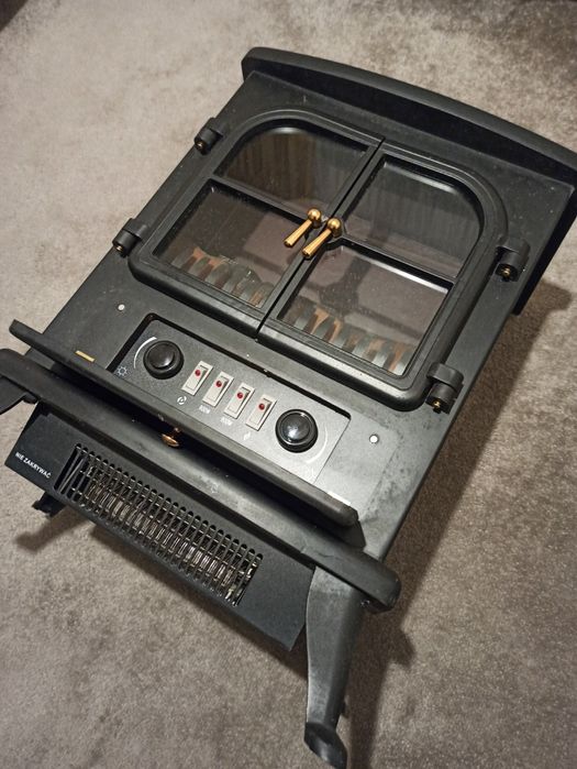 Wolnostojący Kominek Elektryczny Imitacja Ognia Termostat 2 Tryby Mocy