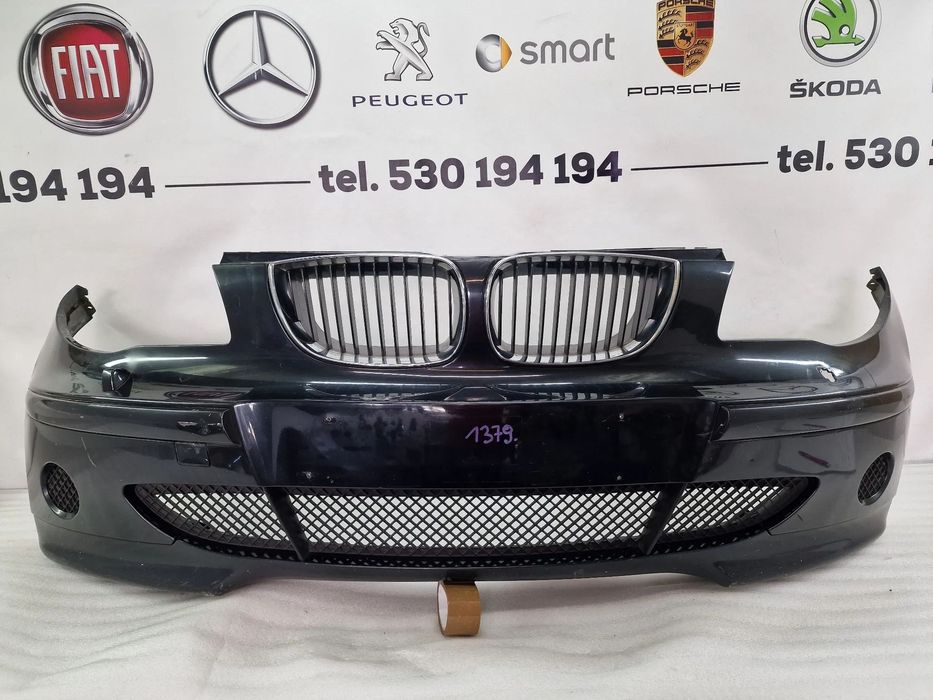 BMW E81 / E87 04- ZDERZAK PRZEDNI PRZÓD KOMPLETNY NA SPRYSKI , NR 51117058441 / 7058441 , NR AUKCJI NZ1379