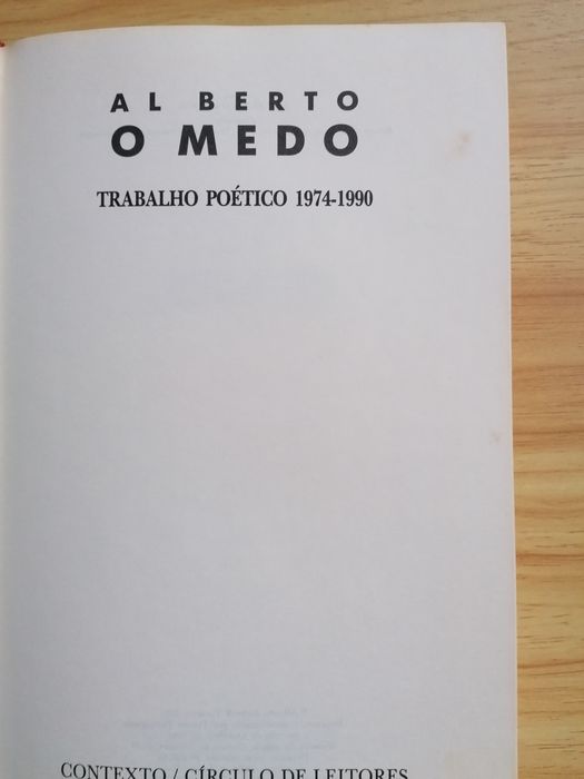 Al Berto - O medo