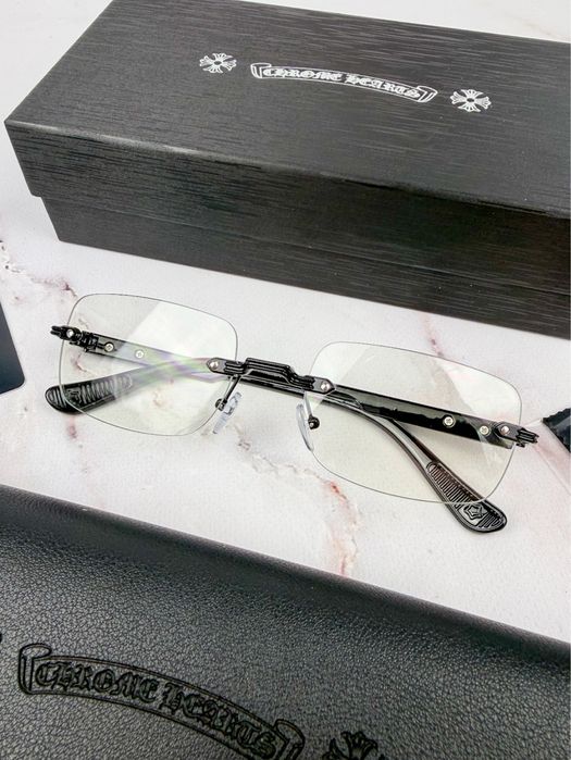 Окуляри Chrome Hearts / Безоправные очки Хром Хартс / Брендові окуляри Хром Хардс / Дизайнерські окуляри y2k opium archive