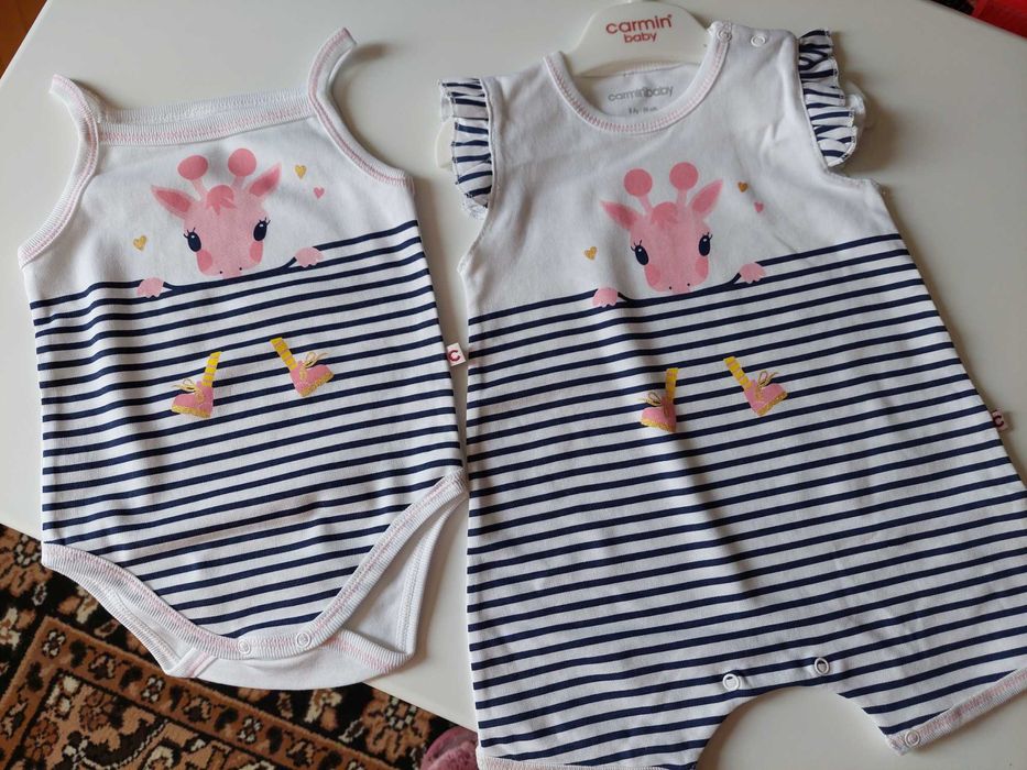 Детский бодик и песочник  летний