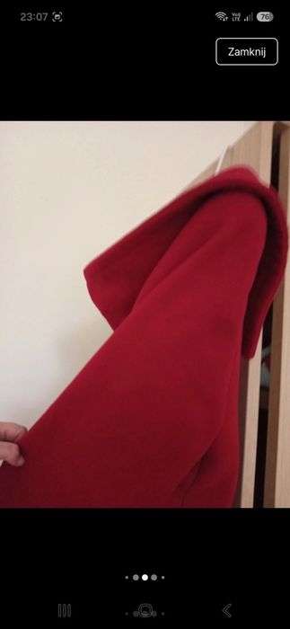 Klasyczny płaszcz z wełną i kaszmirem 38M