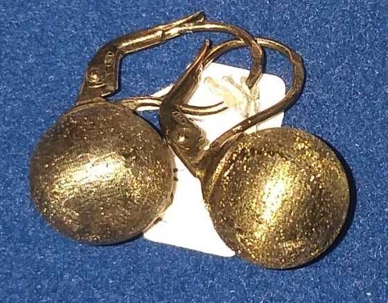 Brincos Prata Dourada Lei Portuguesa 925 Milésimas - Novos