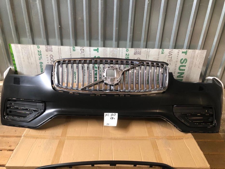 Бампер передний в сборе Volvo XC90 2021 2022 2023 2024 2025 Рестайлинг ...
