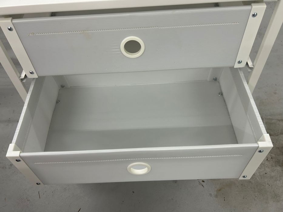 Cómoda c/3 gavetas, branco, 55x36x62 cm