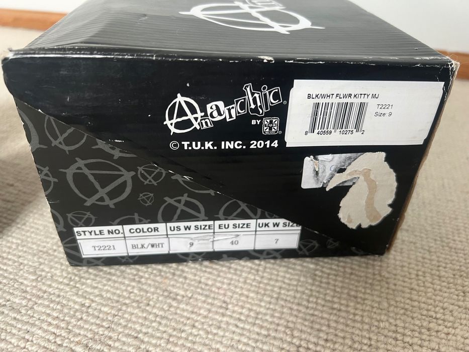 Buty TUK Anarchic Mary Jane glany koty