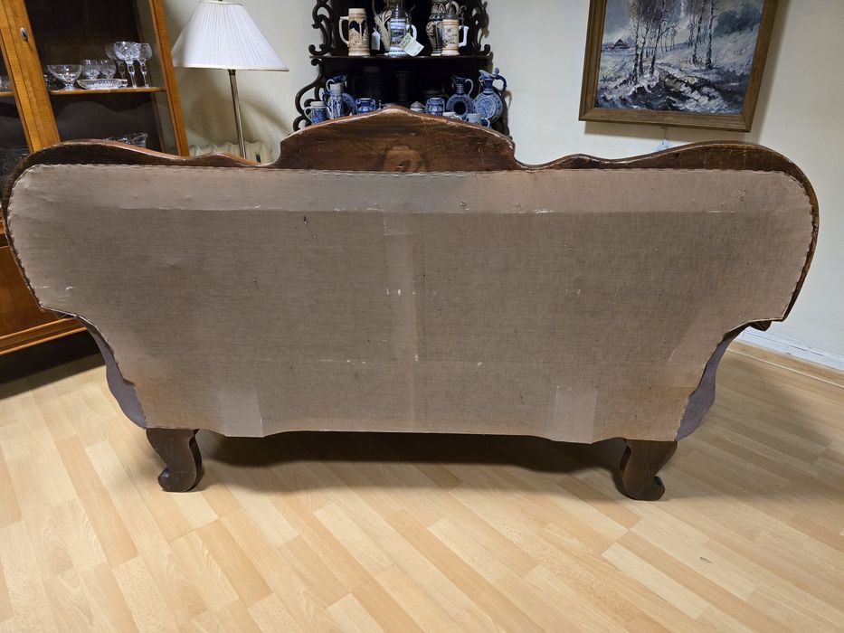 Elegancka sofa trzyosobowa Ludwik Filip