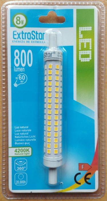 Lâmpada led tubular 11.8cm