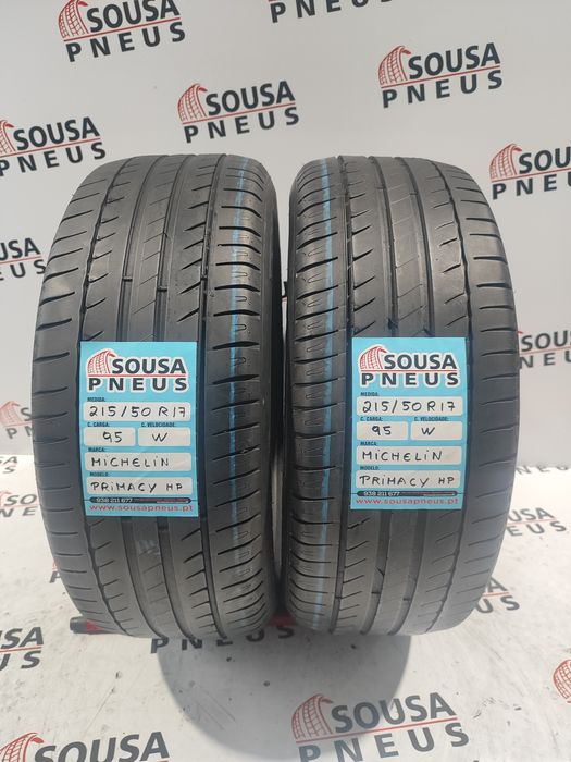 2 pneus semi novos 215-50R17 Michelin - Oferta dos Portes
