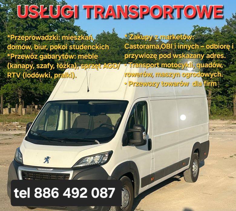 Tani Transport, Przeprowadzki, Przewóz Towarów dla firm, Meble i AGD