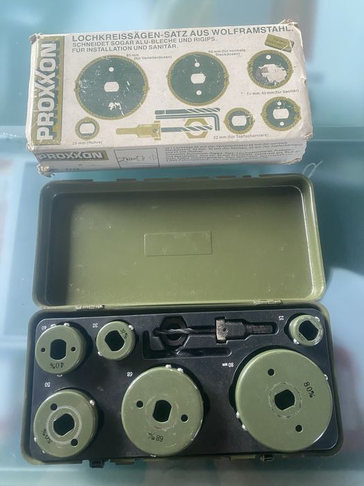 PROXXON otwornice do drewna i GK zestaw 25-80mm