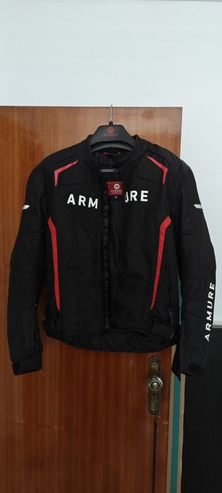 Casaco Armure Hamo Waterproof Black / Red
