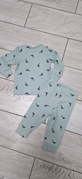 H&M komplet prążek dinozaury dinusie