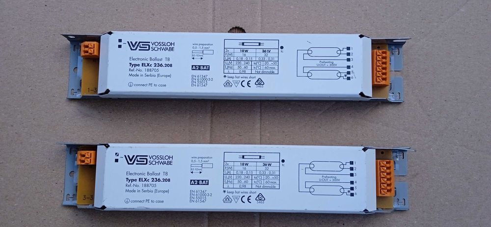 Електронний балласт Vossloh-Schwabe ELXc 236.208 (Германия)