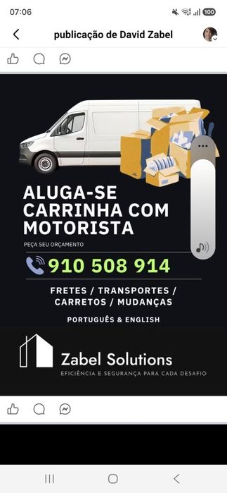 Carrinha com motorista