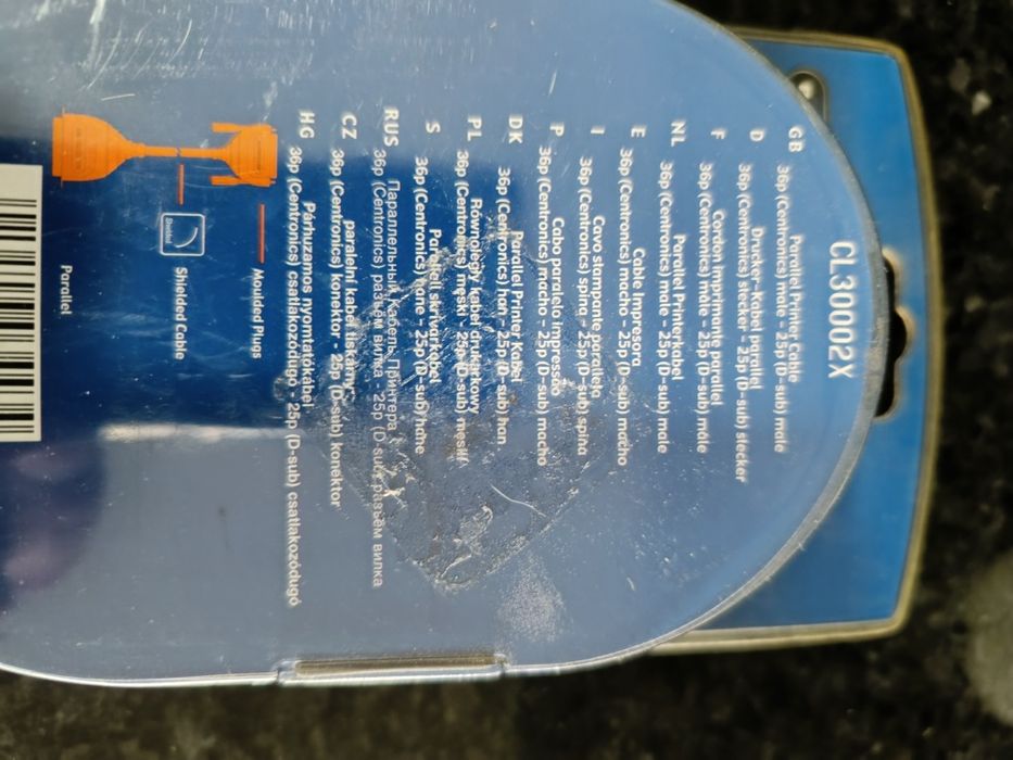 Cabo paralelo impressão