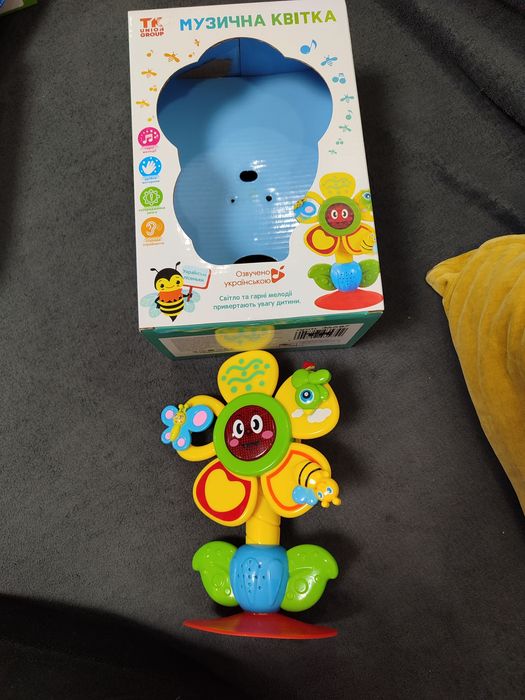 Музична квітка розвиваюча іграшка