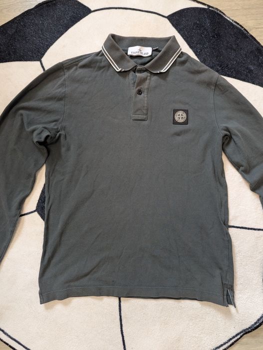 Stone Island поло (лонгслив) оригинал размер M (Slim Fit)