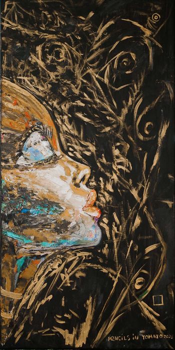 Картина  Polynesia Gold диптих