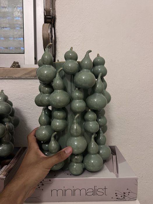 Jarra ceramica verde