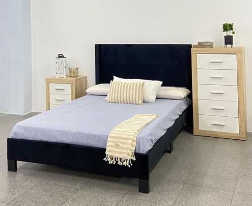 camas com estrado de ripado e cabeceira -Envio gratis