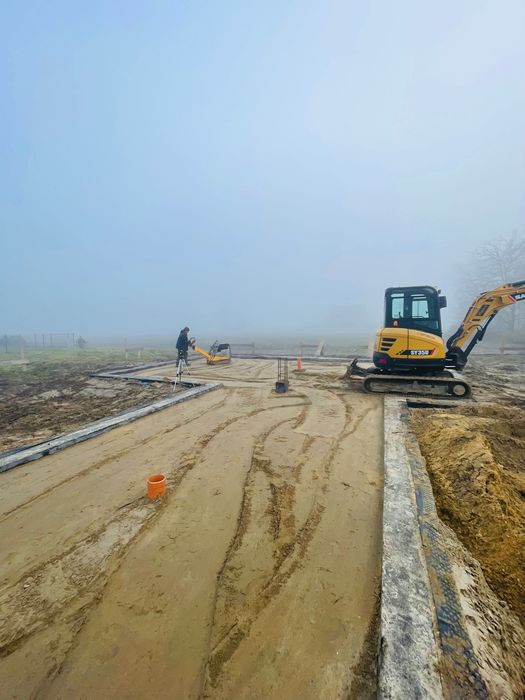 koparka, minikoparka, transport , roboty ziemne