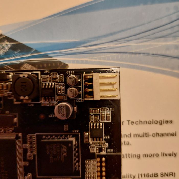 Placa de som Asus  XONAR  DX 7.1 Usada dá Low Proflile Slot