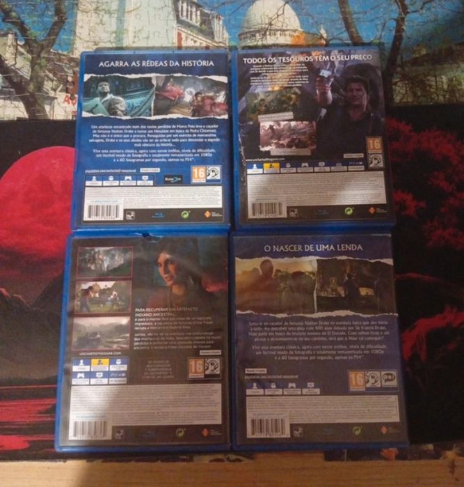 Pack Uncharted 4 jogos