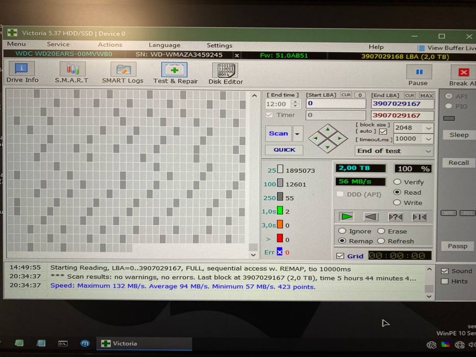 Жорсткий диск Western Digital green на 2тб.