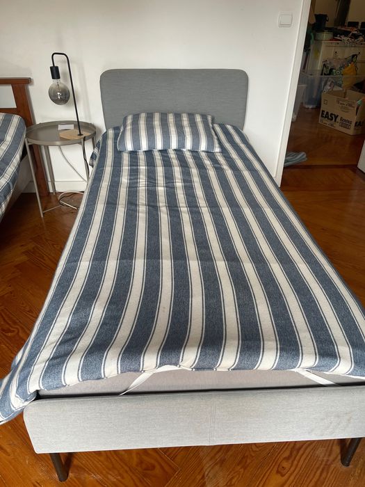 Cama e colchão SLATTUM ikea